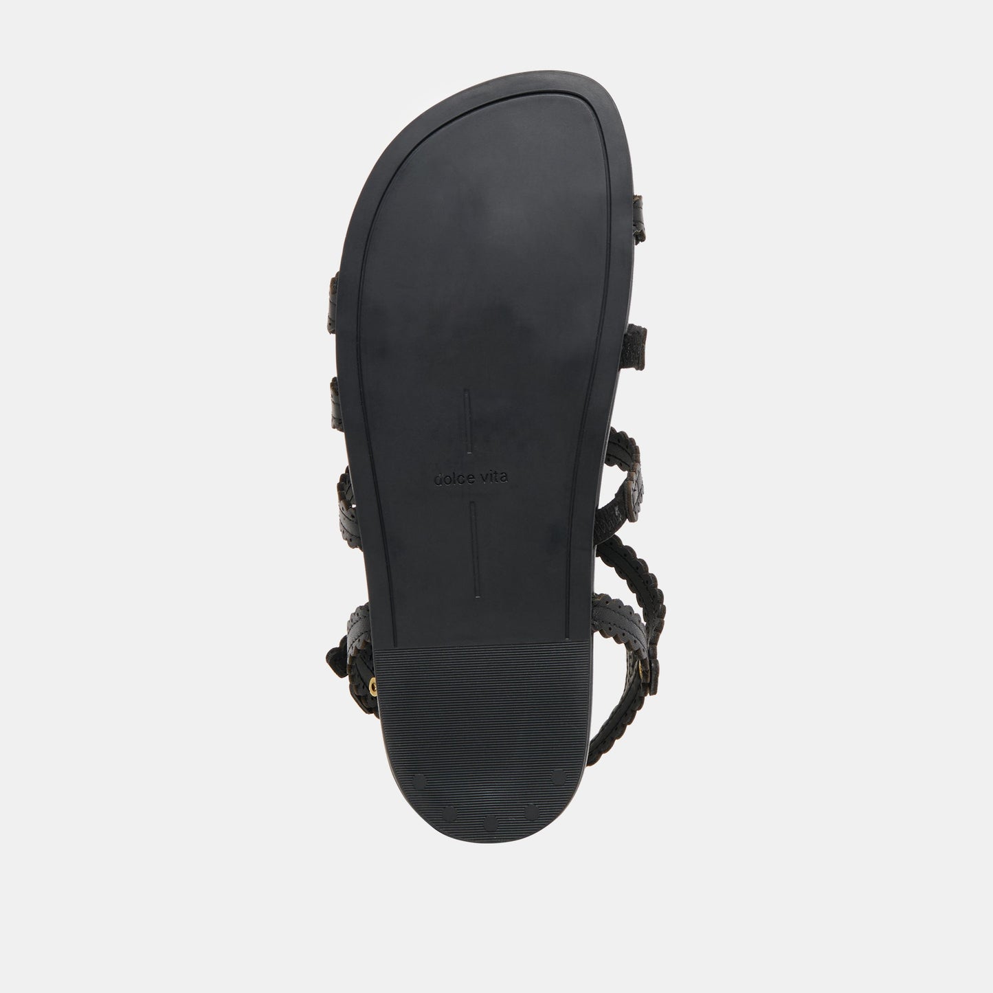 Dolce Vita Susana Black Leather Sandals