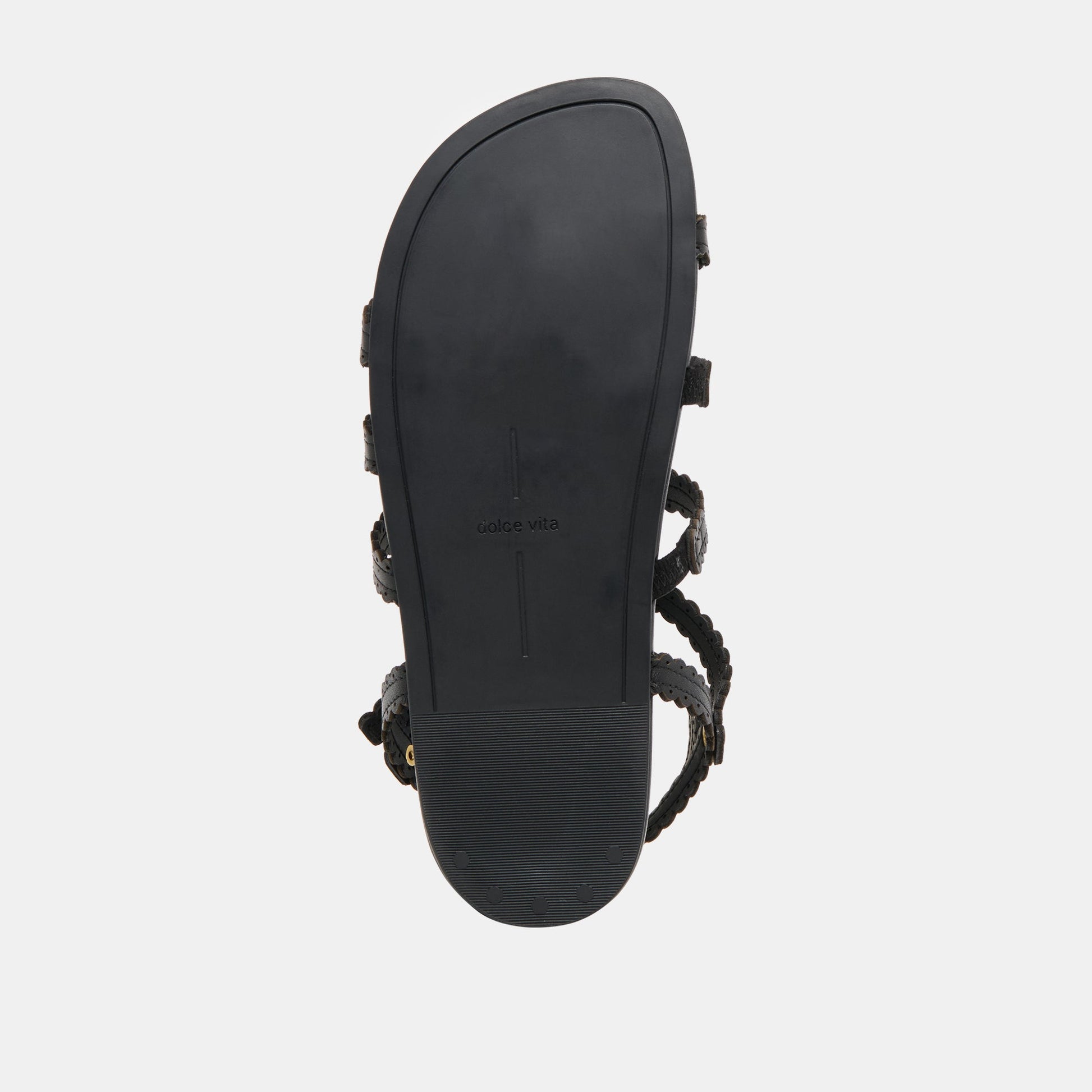 Dolce Vita Susana Black Leather Sandals