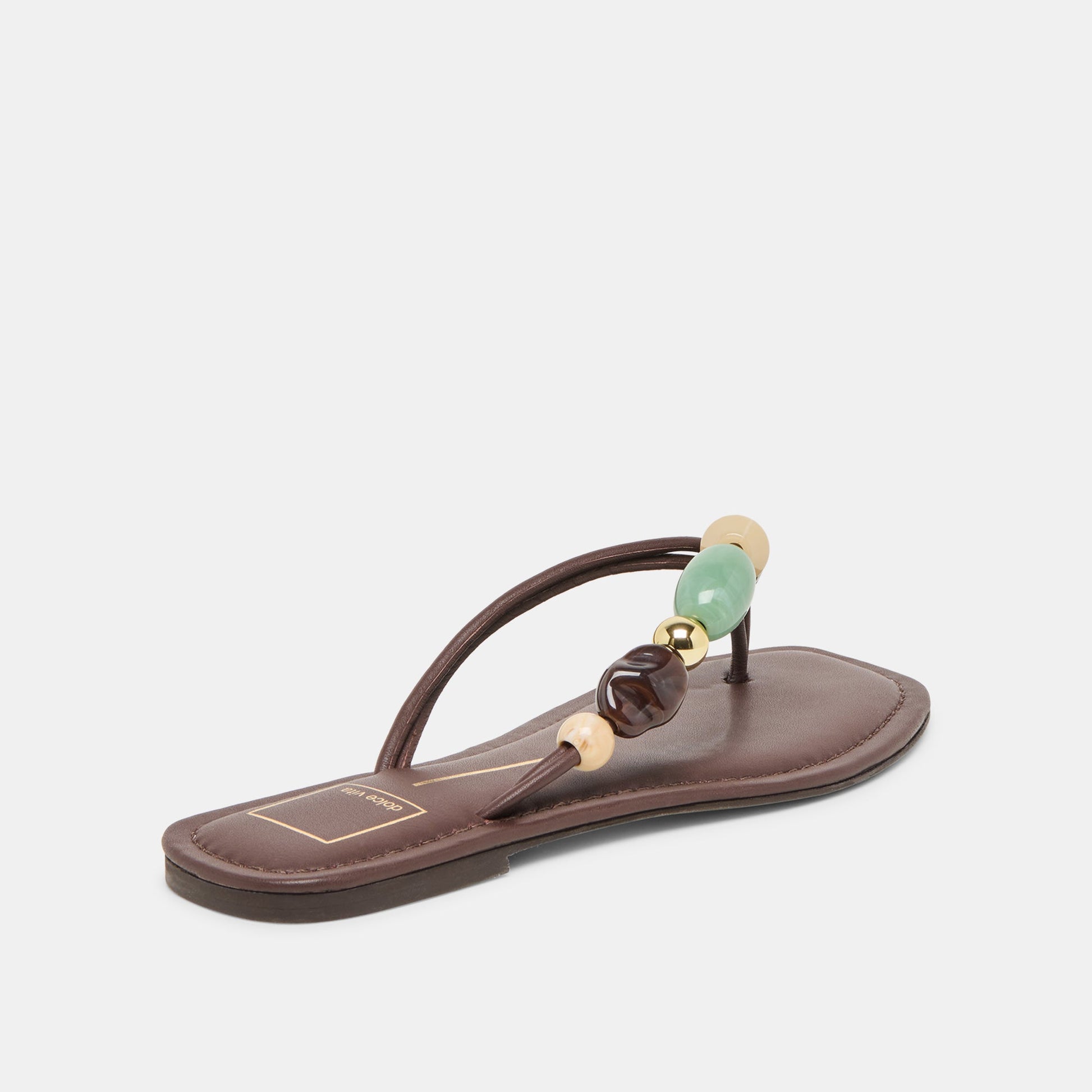 Dolce Vita Cely Dk Brown Leather Sandals