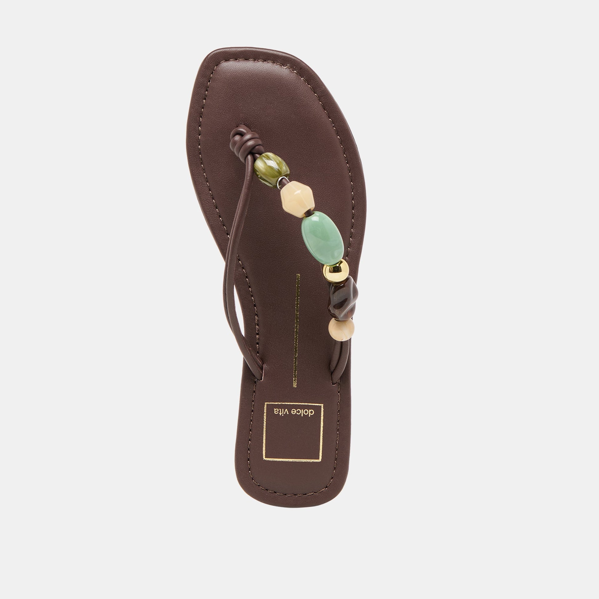 Dolce Vita Cely Dk Brown Leather Sandals
