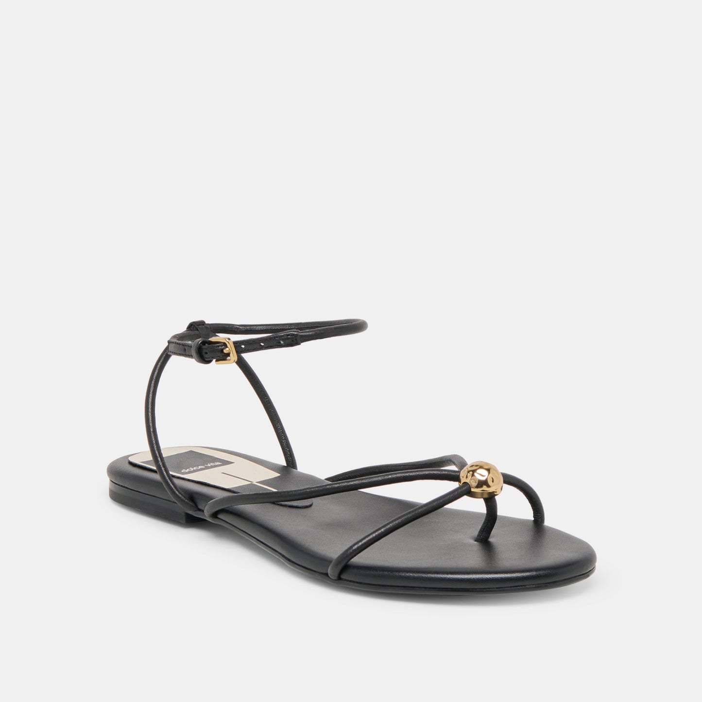 Dolce Vita Kenley Black Leather Sandals