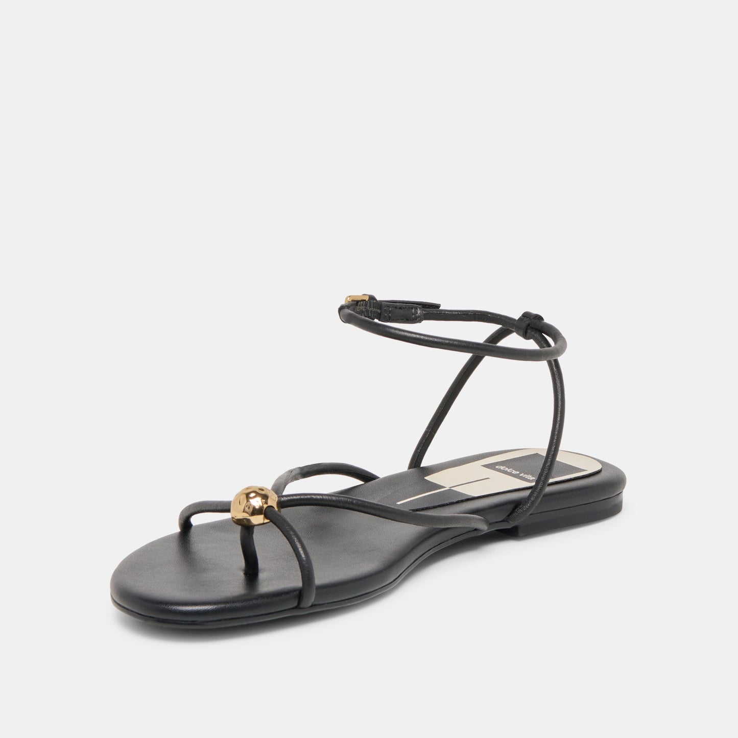 Dolce Vita Kenley Black Leather Sandals