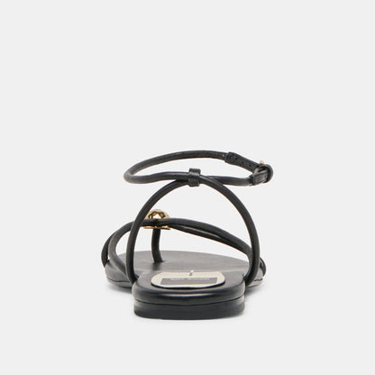 Dolce Vita Kenley Black Leather Sandals