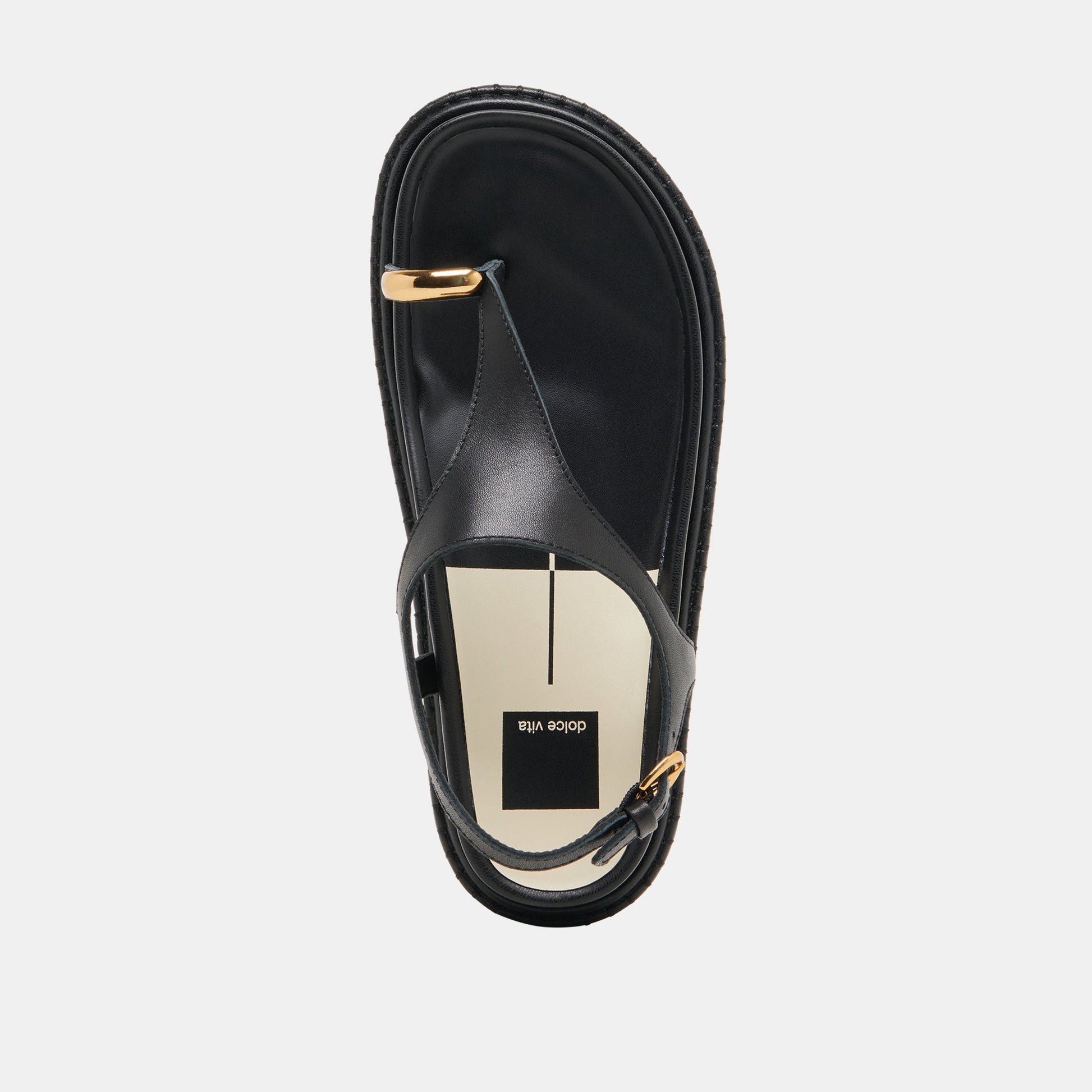 Dolce Vita Stefan Black Leather Sandals