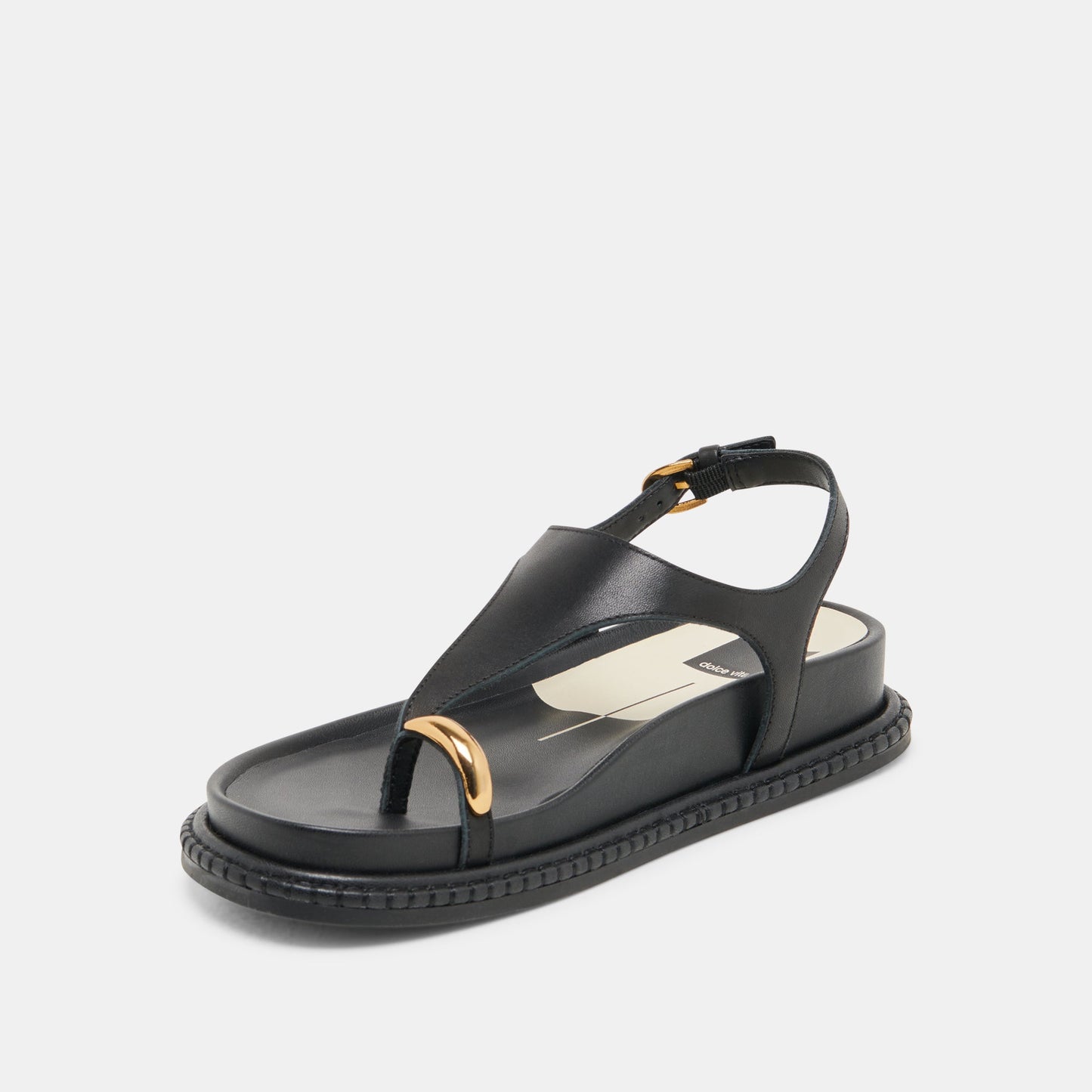 Dolce Vita Stefan Black Leather Sandals