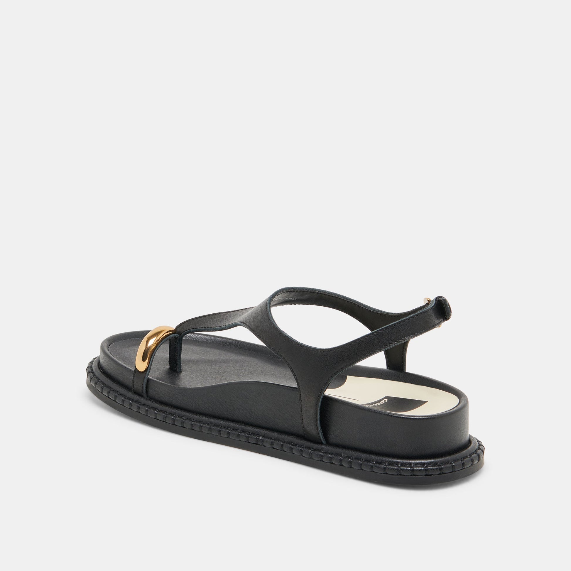 Dolce Vita Stefan Black Leather Sandals