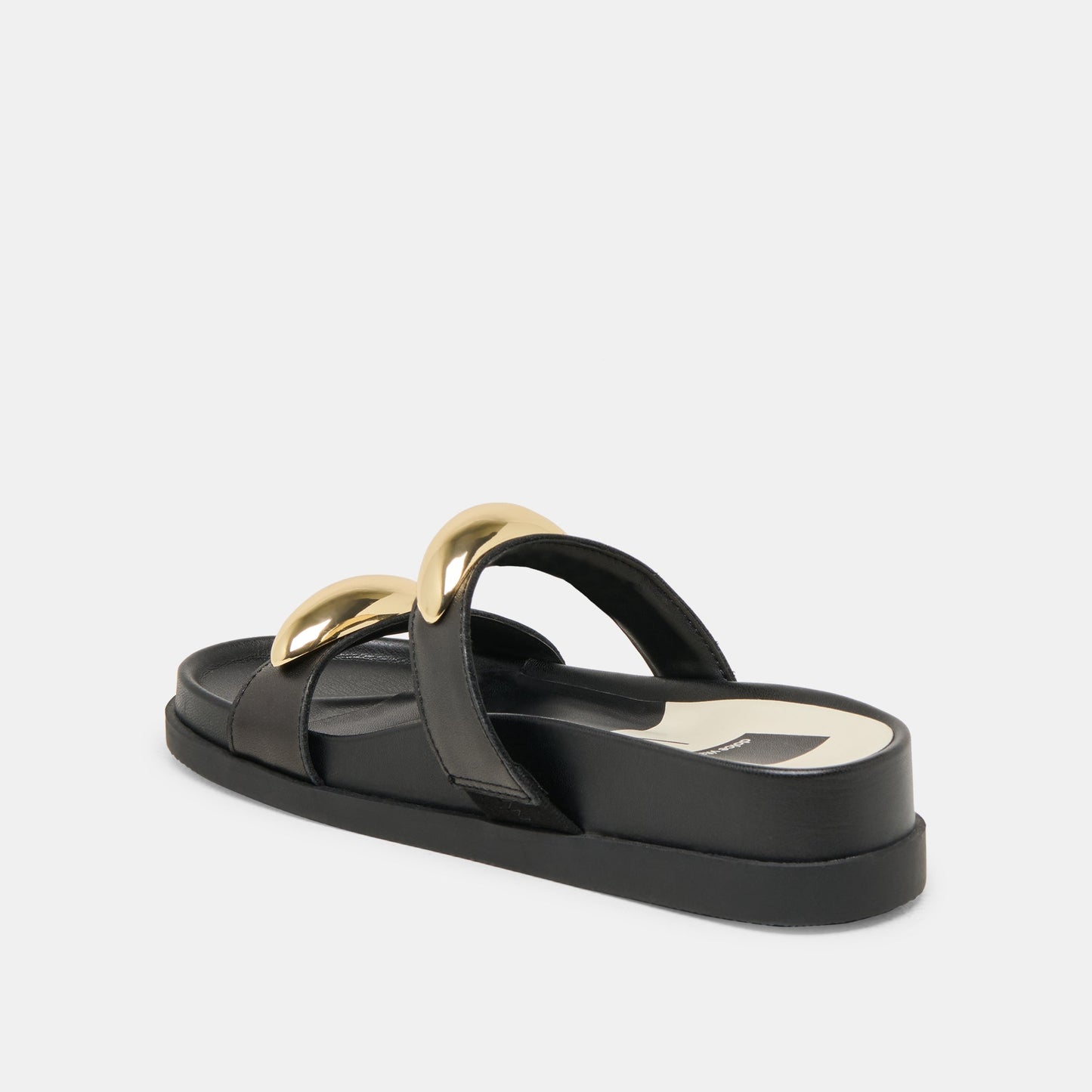 Dolce Vita Satine Black Leather Sandals