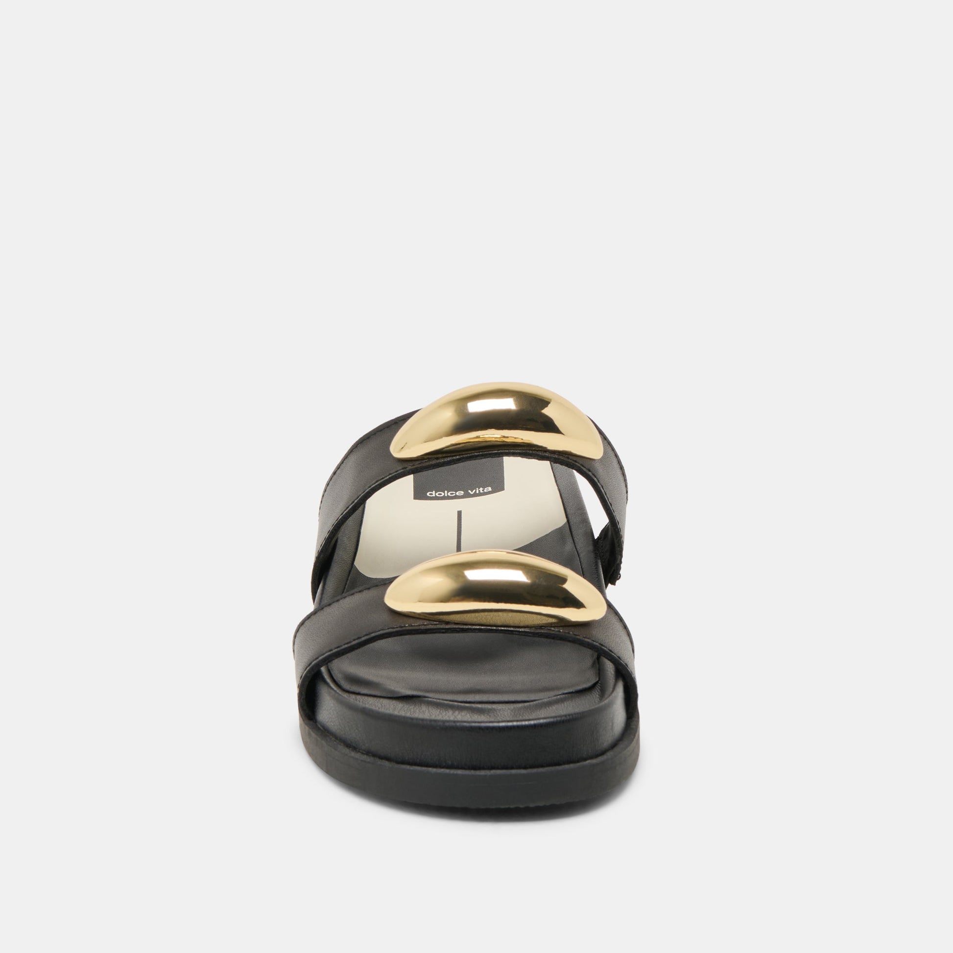 Dolce Vita Satine Black Leather Sandals