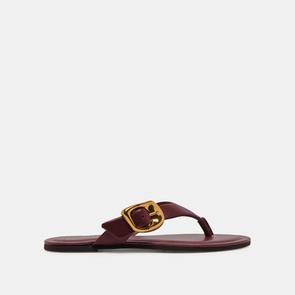 Dolce Vita Rossa Burgundy Leather Sandals