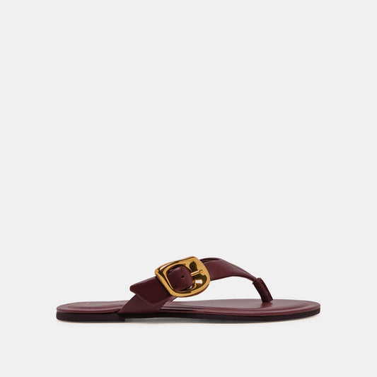 Dolce Vita Rossa Burgundy Leather Sandals
