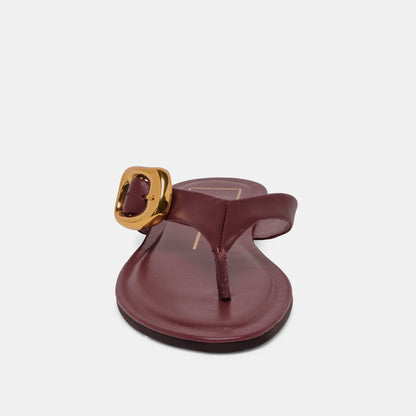 Dolce Vita Rossa Burgundy Leather Sandals