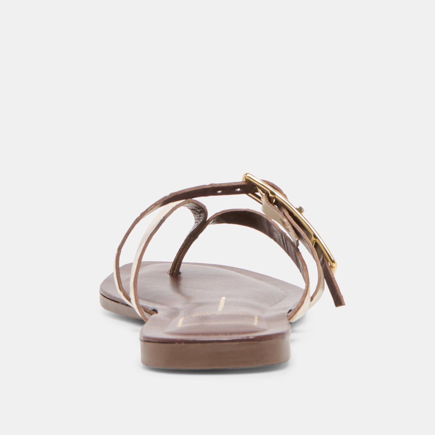 Dolce Vita Piers Beige Croco Embossed Leather Sandals
