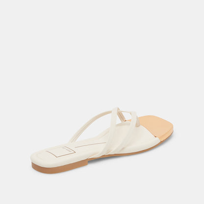 Dolce Vita Laguna Off White Leather Sandals