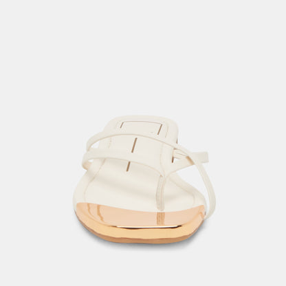 Dolce Vita Laguna Off White Leather Sandals