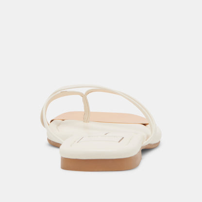 Dolce Vita Laguna Off White Leather Sandals