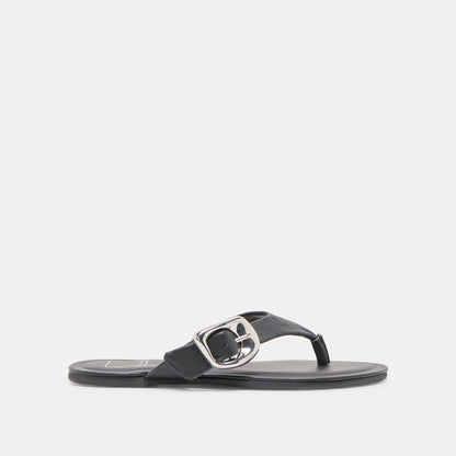 Dolce Vita Rossa Black Leather Sandals