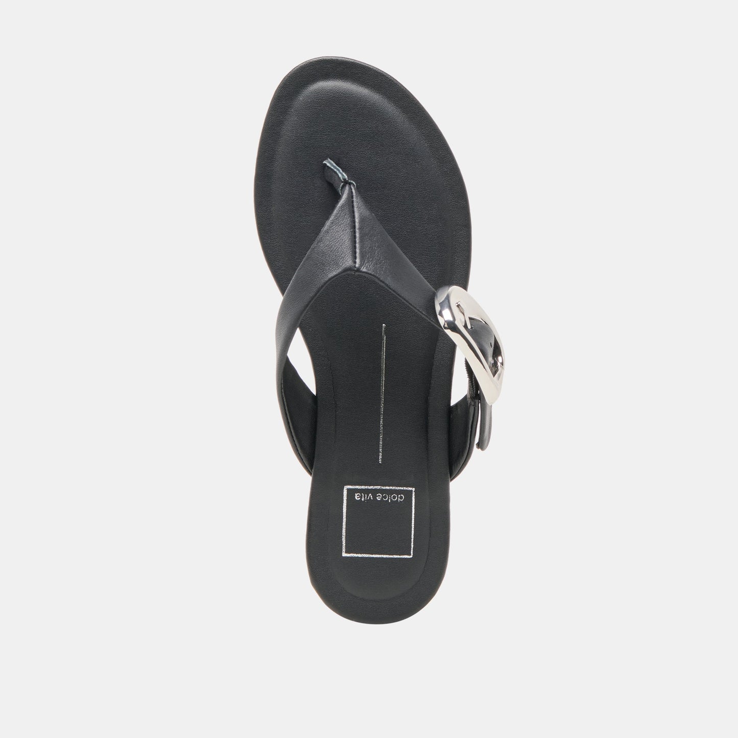 Dolce Vita Rossa Black Leather Sandals
