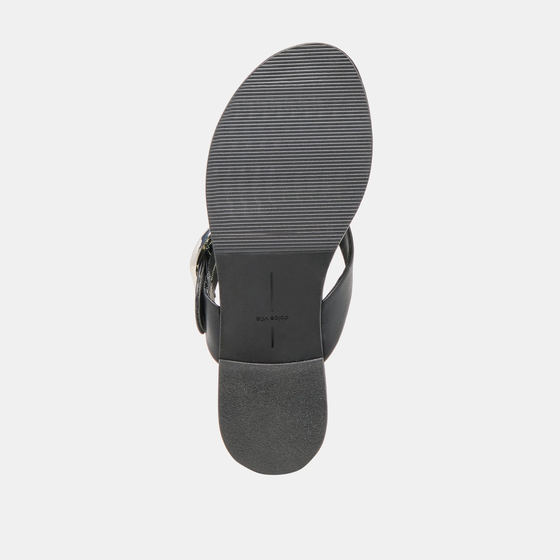 Dolce Vita Rossa Black Leather Sandals