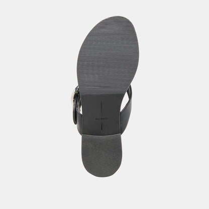 Dolce Vita Rossa Black Leather Sandals