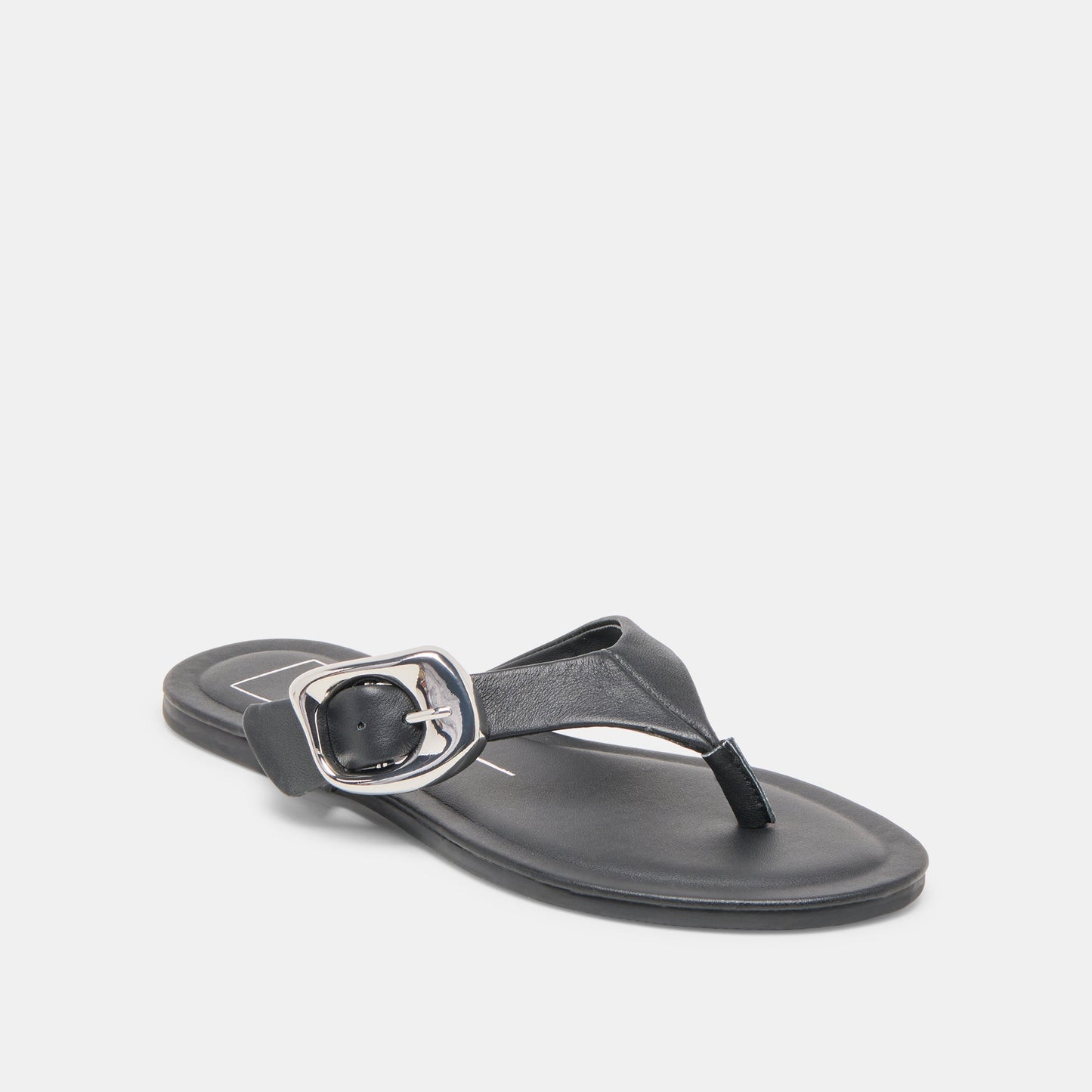 Dolce Vita Rossa Black Leather Sandals