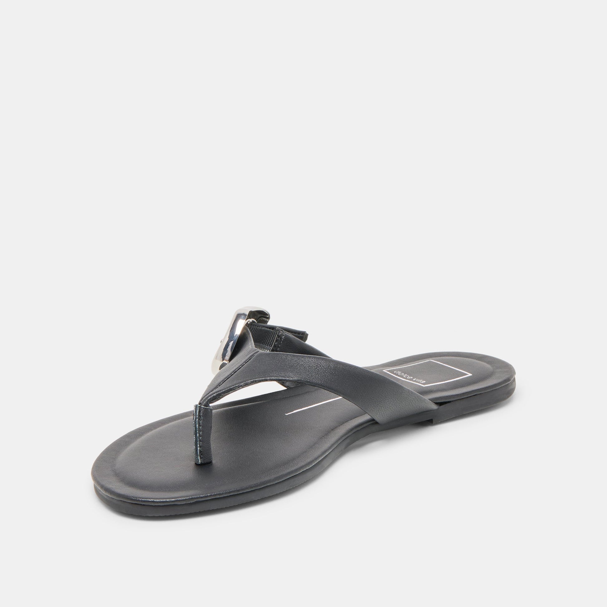 Dolce Vita Rossa Black Leather Sandals