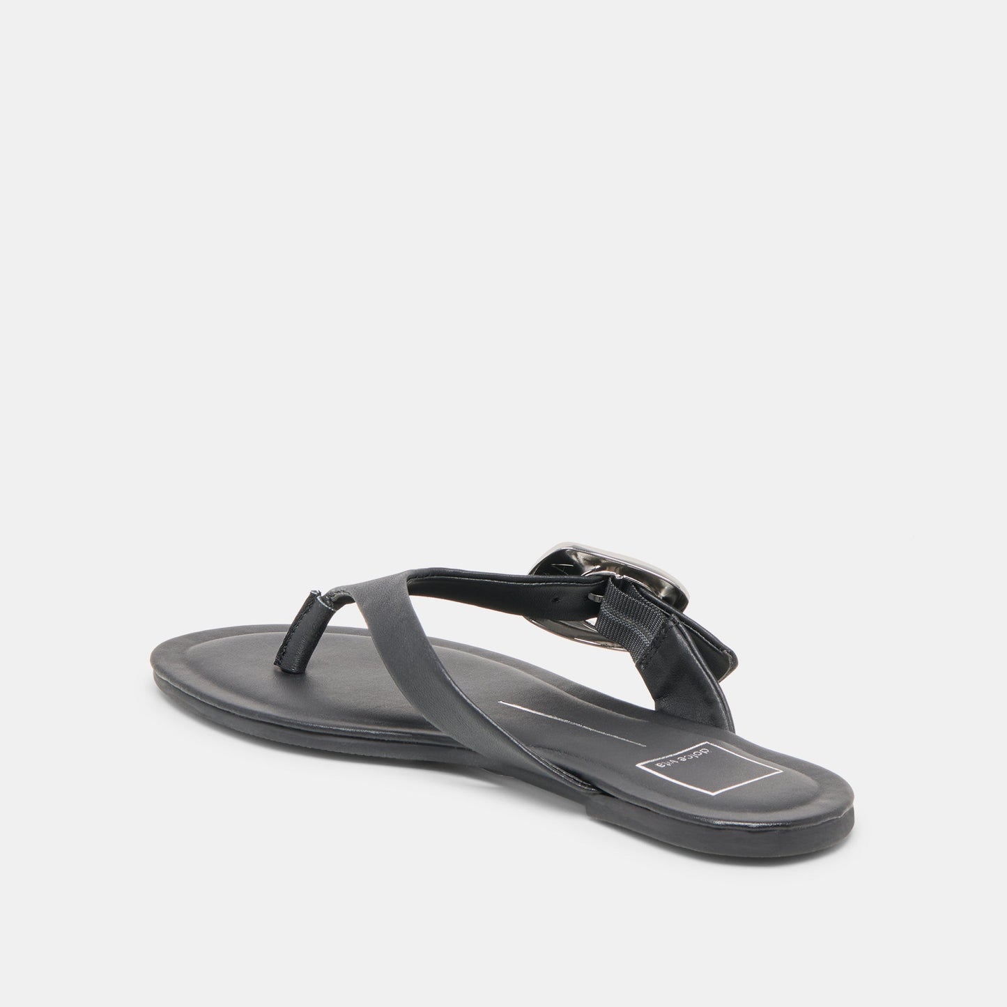 Dolce Vita Rossa Black Leather Sandals