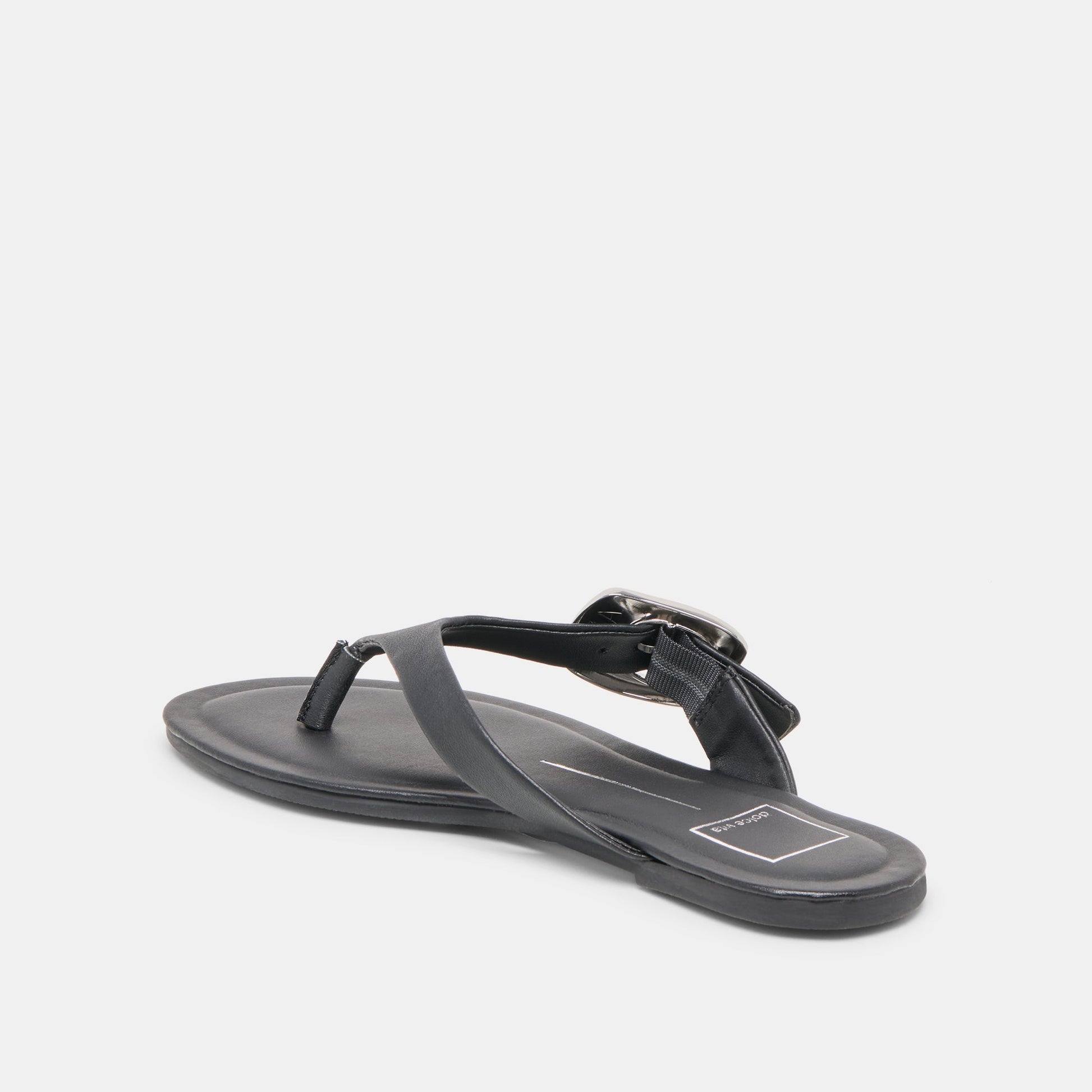 Dolce Vita Rossa Black Leather Sandals