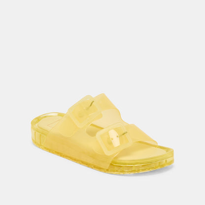 Dolce Vita Julio Lemon Vinyl Sandals