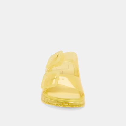 Dolce Vita Julio Lemon Vinyl Sandals