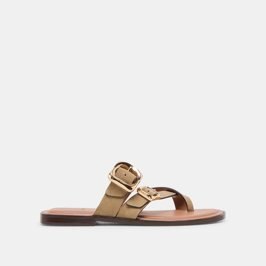 Dolce Vita Shore Taupe Suede Sandals