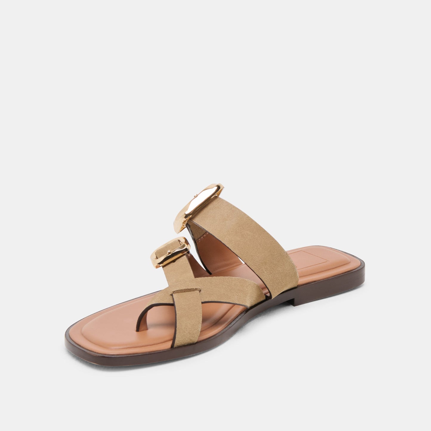 Dolce Vita Shore Taupe Suede Sandals