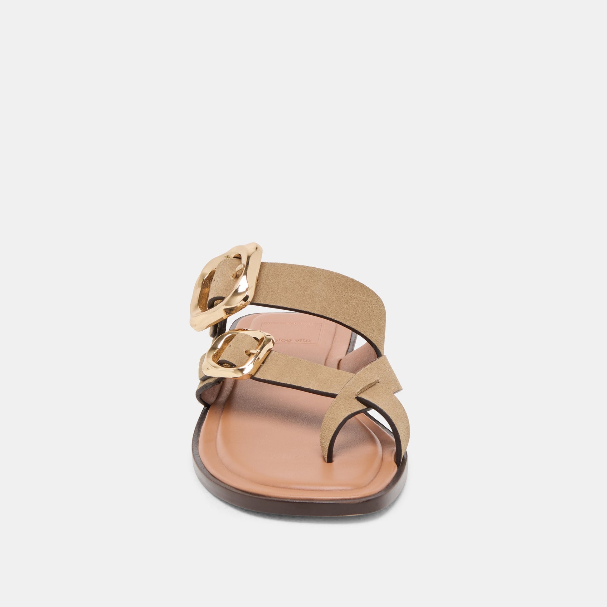 Dolce Vita Shore Taupe Suede Sandals