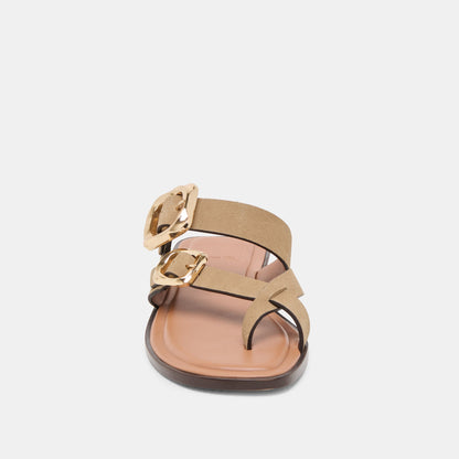 Dolce Vita Shore Taupe Suede Sandals