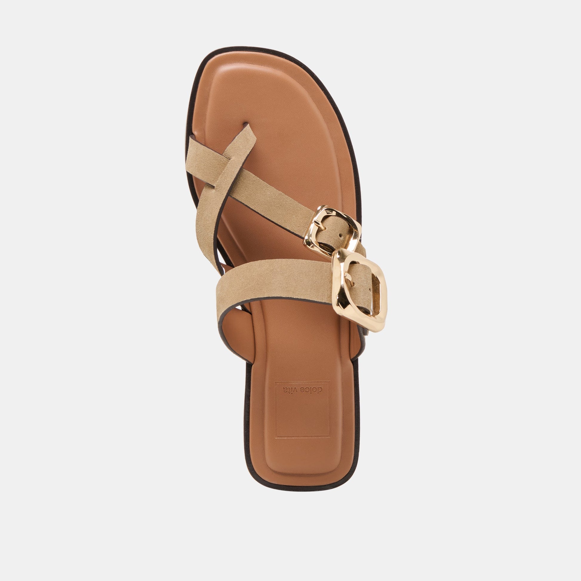 Dolce Vita Shore Taupe Suede Sandals