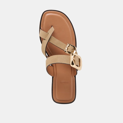 Dolce Vita Shore Taupe Suede Sandals