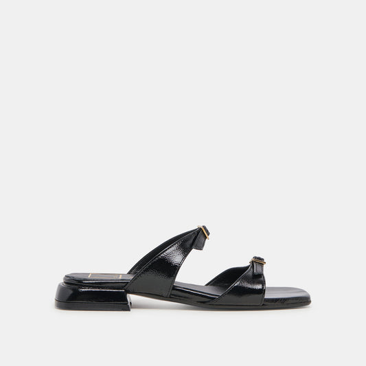 Dolce Vita LAVERN SANDALS MIDNIGHT CRINKLE PATENT