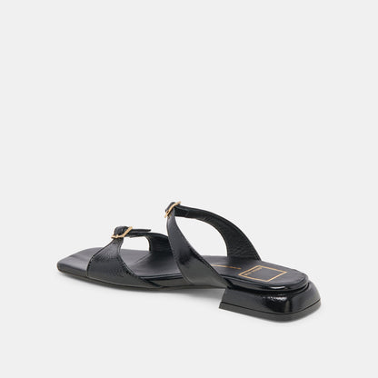 Dolce Vita LAVERN SANDALS MIDNIGHT CRINKLE PATENT