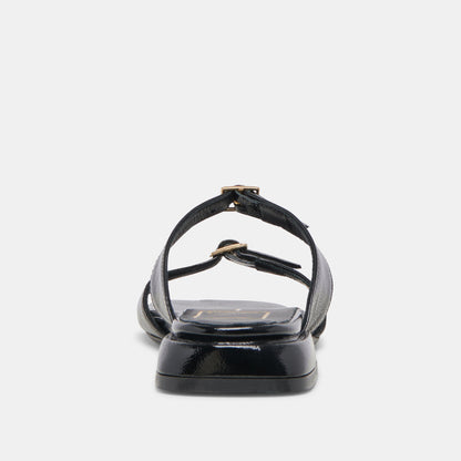 Dolce Vita LAVERN SANDALS MIDNIGHT CRINKLE PATENT