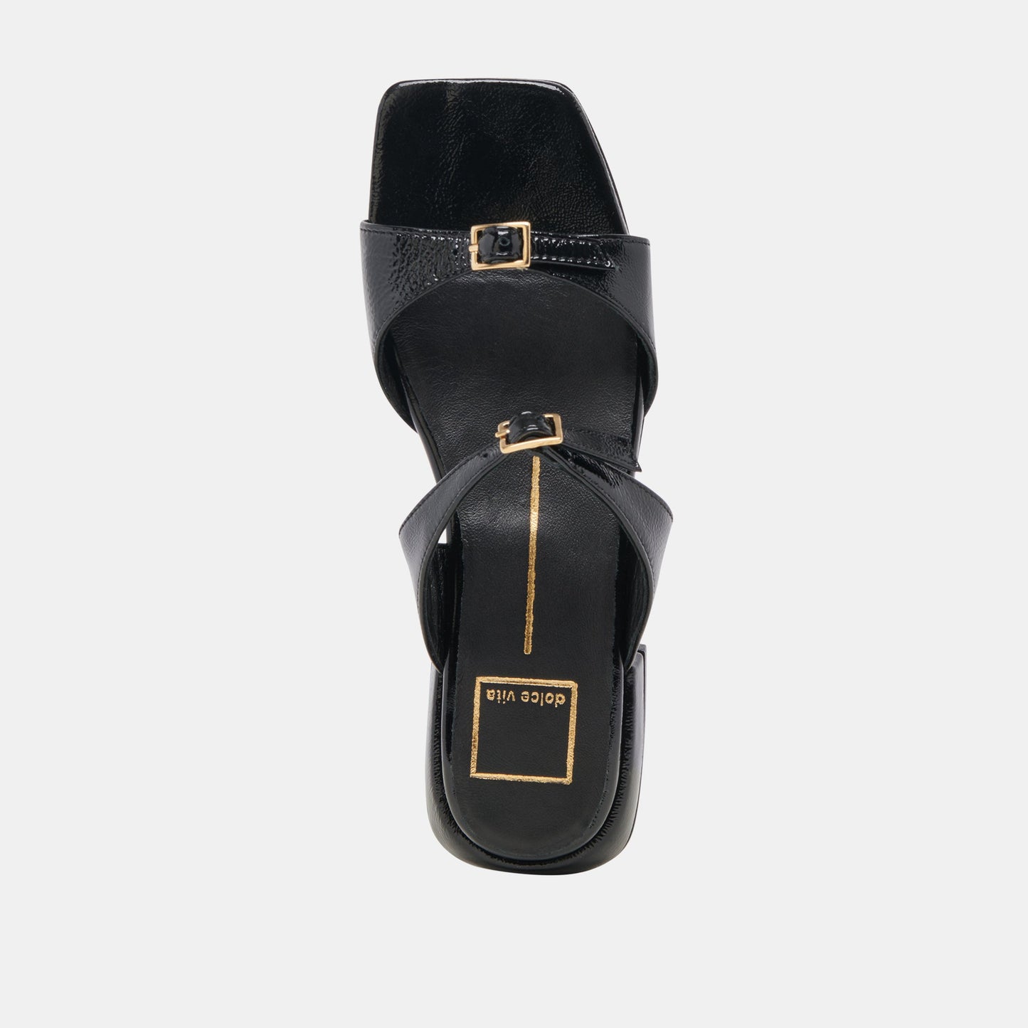 Dolce Vita LAVERN SANDALS MIDNIGHT CRINKLE PATENT