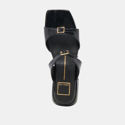 Dolce Vita LAVERN SANDALS MIDNIGHT CRINKLE PATENT
