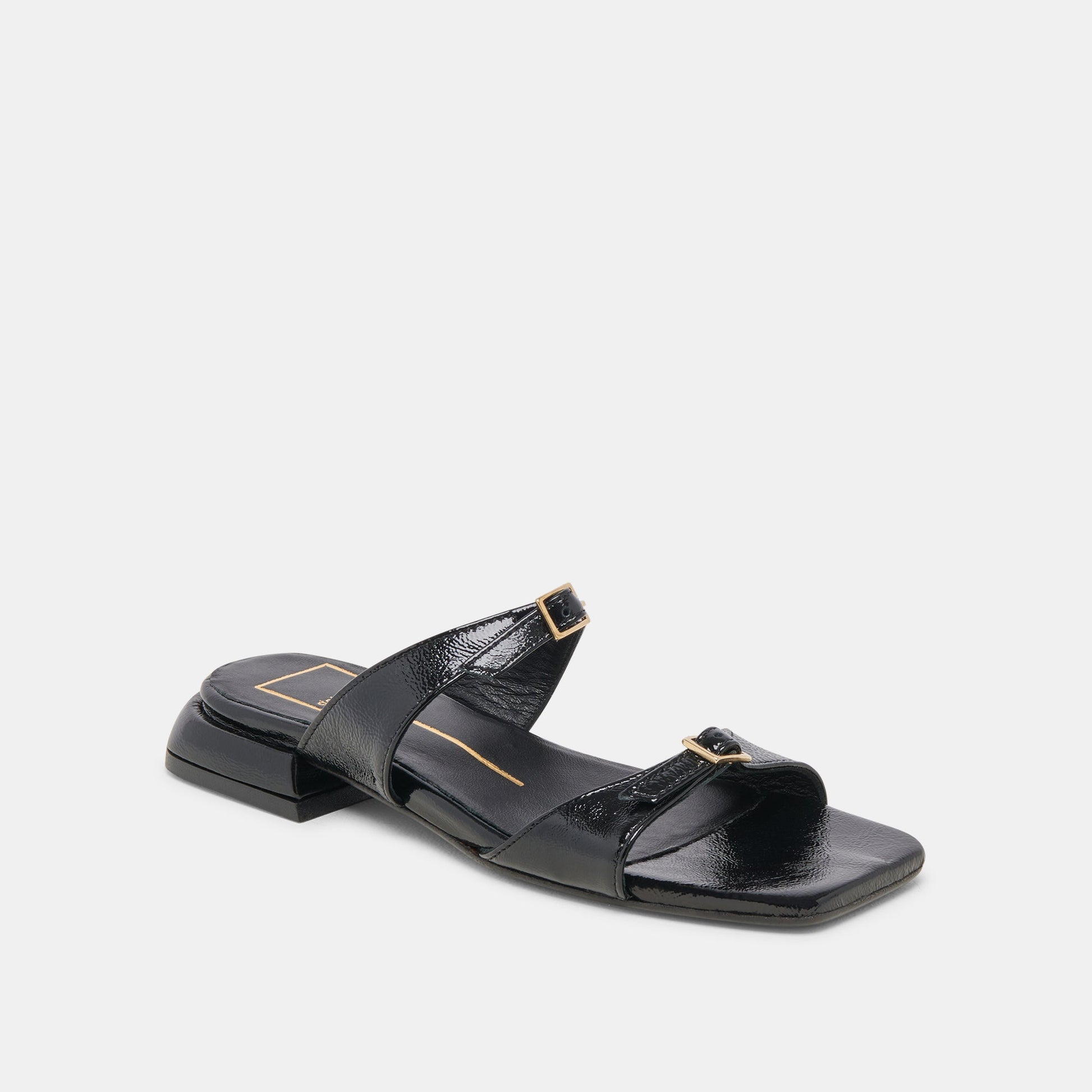 Dolce Vita LAVERN SANDALS MIDNIGHT CRINKLE PATENT