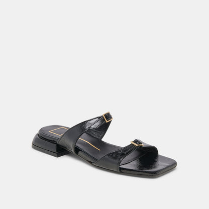 Dolce Vita LAVERN SANDALS MIDNIGHT CRINKLE PATENT