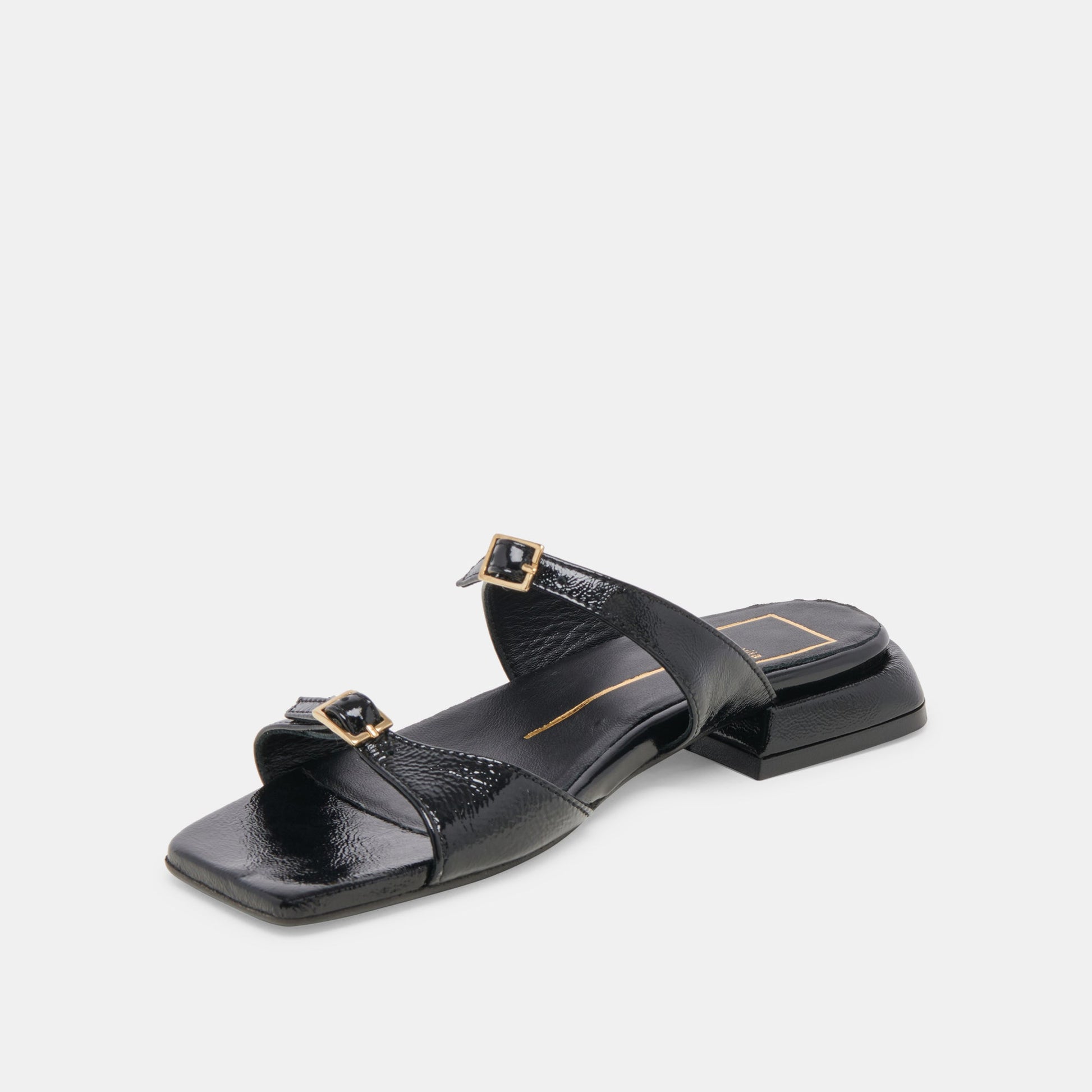 Dolce Vita LAVERN SANDALS MIDNIGHT CRINKLE PATENT