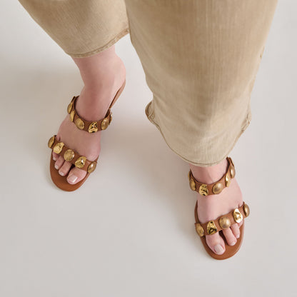 Dolce Vita Farrow Saddle Leather Sandals