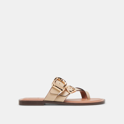 Dolce Vita Shore Ivory Leather Sandals