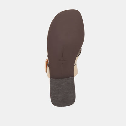 Dolce Vita Shore Ivory Leather Sandals