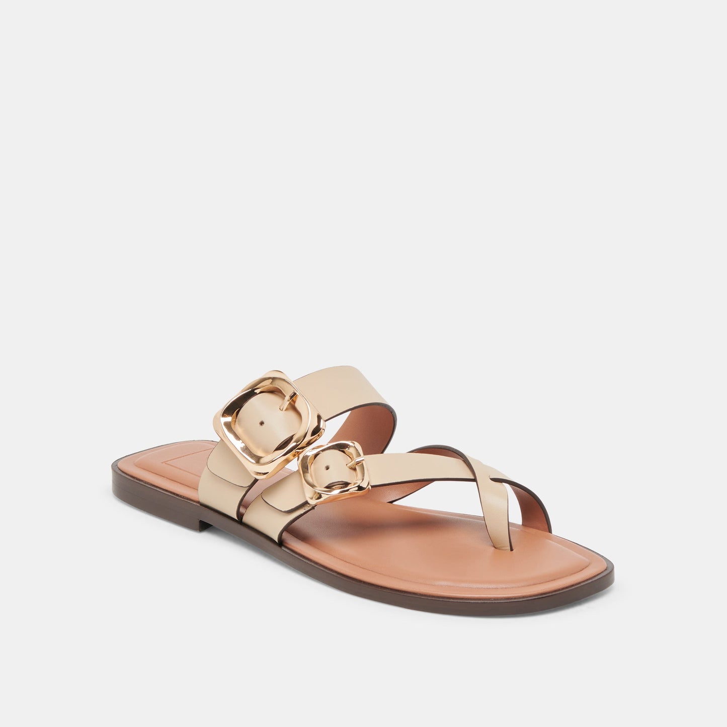 Dolce Vita Shore Ivory Leather Sandals