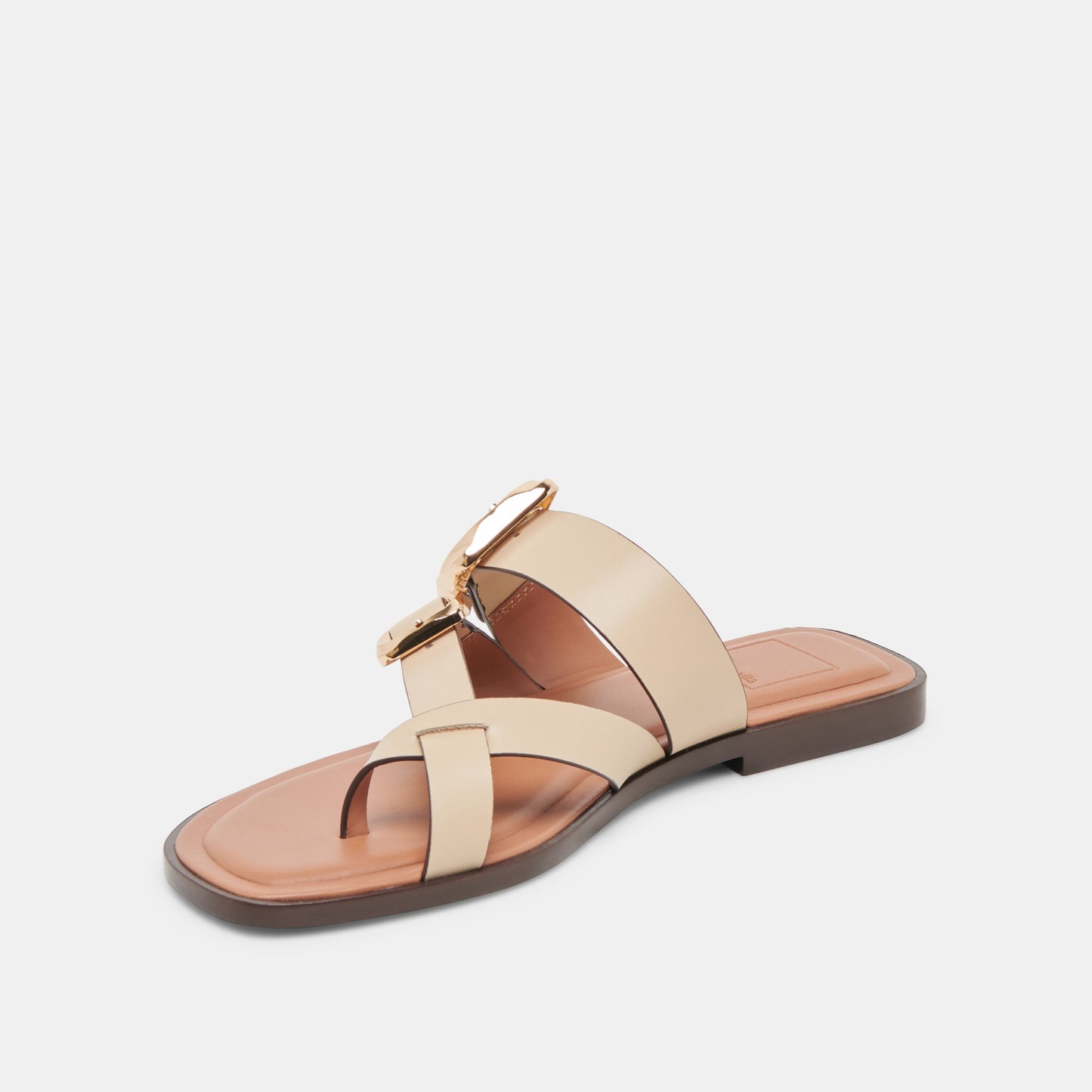 Dolce Vita Shore Ivory Leather Sandals