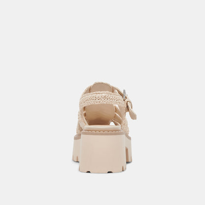 Dolce Vita LASLY SANDALS OATMEAL KNIT
