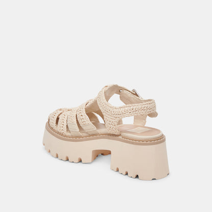 Dolce Vita LASLY SANDALS OATMEAL KNIT